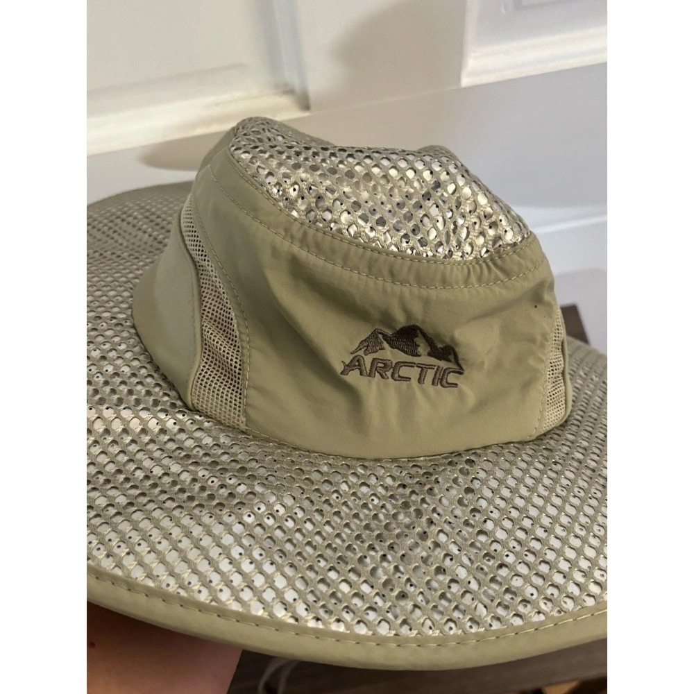 Arctic Bucket Hat 8 Green Safari Chin Strap Fishing‎ Outdoors Explorer Rain Cap